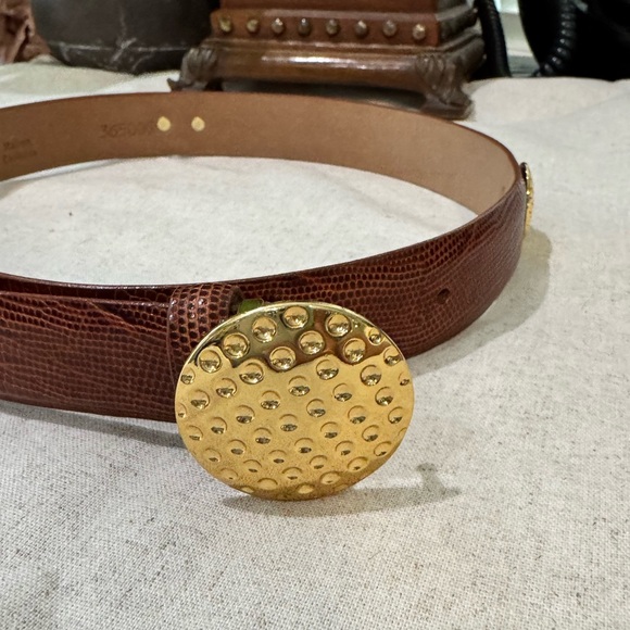 Laura Biagiotti Vintage Italian Cowhide Belt - Picture 2 of 10